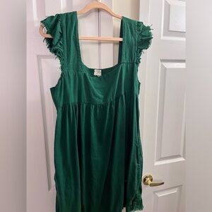 Emerald green dress